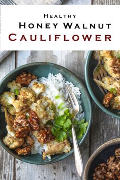 Honey Walnut Cauliflower #healthyrecipes #honeywalnut