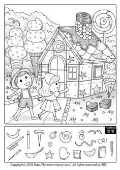 Hidden Pictures Printables, Art Books For Kids, Fun Worksheets For Kids, Preschool Writing, Fun Worksheets