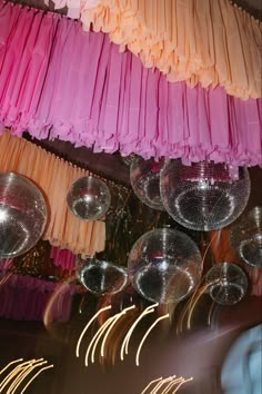 Colorful disco wedding planned by Tori Mathews :) Diy Party Props, Spring Fling Party, Cowboy Disco, Heart Themed Wedding, 60s Theme, Grad 2023, Orange And Pink Wedding, Disco Birthday