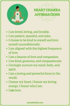 In this post, discover 70 powerful chakra affirmations for your 7 main chakras. You’ll get 10 of my go-to affirmations for each of the body’s main energy centers along with tips on how to use them to align with your highest self. Plus download these heart chakra affirmations, as well as affirmations for your 6 other main chakras, to your phone or device to save for later! Heart Chakra Affirmation, Heart Chakra Yoga, Chakra Health, Root Chakra Healing