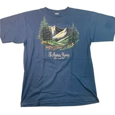 Vintage single stitch Elk Mountain Wyoming graphic tee shirt.  Very good condition.  Men's XL, measurements below. 30" length 21" width Girl Necessities, Tshirt Upcycle, Uncharted Territory, Mountain Graphic Tee, Mountain Tee, Football College, Camp Pendleton, Vintage Graphic Tees, Mens Hats