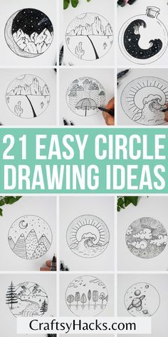 twelve easy circle drawing ideas for kids