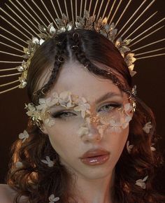 makeup inspo || all ctto Goddess Makeup, Hair Masque, Image Swag, Ethereal Makeup, Fairy Makeup, Sfx Makeup, Eye Makeup Art, Shooting Photo, Fantasy Makeup