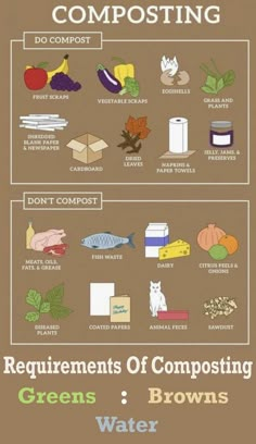 a poster with different types of composting 101