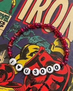 Marvel Jewelry, Valentines Day Jewelry, Bracelet Valentines, Marvel Gifts, Cute Couple Gifts, Superhero Characters, Marvel Fan, Avengers Assemble, Marvel Art