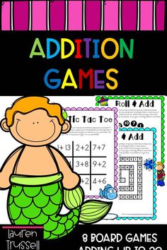 addition games for kids with mermaid theme