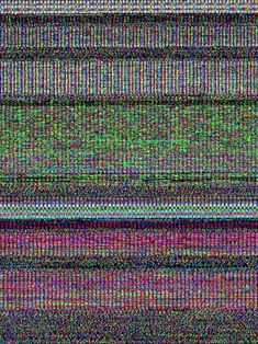 an old tv screen with multiple colors and lines