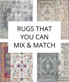 rugs that you can mix and match with the text, rugs that you can mix and match