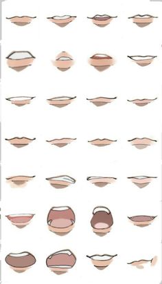 an image of different shapes and sizes of lips