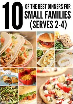 the 10 best dinners for small families series 2 - 4 is shown in this book