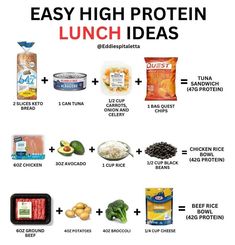 an image of easy high protein lunch ideas