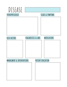 a diagram with the words disease and instructions