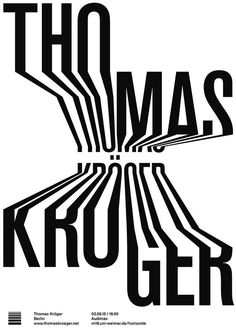 the poster for thomas kroger's exhibition at the museum of modern art