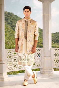 Mens Wear Shop, Lehenga Bridesmaid, Matching Pajama, Resham Work, Ivory Silk, Matching Pajamas, Glam Wedding, Thread Work, Bridal Lehenga