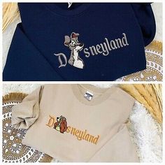 Disneyland Lady & Tramp Custom Embroidered Sweatshirt/Hoodie  | eBay Custom Embroidered Sweatshirt, Simba And Nala, Disneyland Outfits, Lady And The Tramp, Embroidered Sweatshirt, Embroidered Sweatshirts, Brands Outlet, Sweatshirt Hoodie, Disneyland