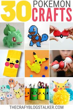 the top ten pokemon crafts for kids to make