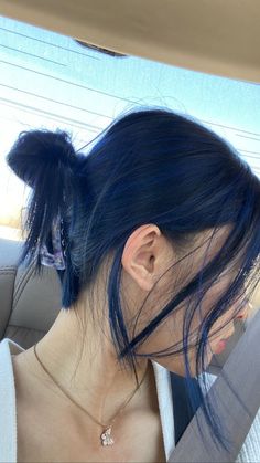 Dye Eyelashes, Cover White Hair, Salon Hair Color, Blue Black Hair