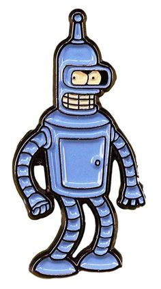 PRICES MAY VARY. Title: Futurama Bender Character Enamel Metal Logo Pin. Product Type: Departments > Novelty & More > Clothing > Novelty > Women > Accessories > Buttons & Pins Futurama Bender, Logo Pin, Pin Logo, Enamel Lapel Pin, Futurama, Back To School Gifts, Metal Logo, S Star, School Gifts