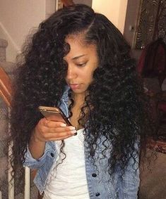 Curly Weave Hairstyles, Hair Laid, Sew In, Deep Wave, Hair Weave, Long Curly, Big Hair, Black Girls Hairstyles