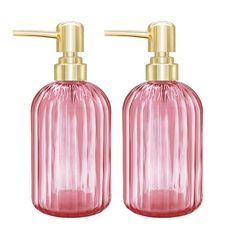 PRICES MAY VARY. HAND SOAP DISPENSER: Crystal-like transparent bottle, the surface textured and has a non-slip effect.use it as decoration to exemplify your unique fashion taste as well.suitable for home decoration styles of various colors, is the most classic furniture color style. GLASS SOAP DISPENSER WITH PUMP: Our Soap Dispenser is made of high quality thick glass and plastic pump which would not broken easily and pump with easy. Can be placed in bathroom countertop, kitchen sink, laundry ro Bright Bathroom Decor, Transparent Soap, Dorm Bathroom, Pink Soap, Ceramic Soap Dispenser, Pretty Soap, Glass Soap Dispenser, Soap Pump Dispenser, Dish Soap Dispenser