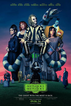 Still haunted by Beetlejuice, Lydia's life gets turned upside down when her daughter discovers a portal to the afterlife. When someone says Beetlejuice's name three times, the mischievous demon soon returns to unleash his very own brand of mayhem. Beetlejuice Film, Tim Burton Beetlejuice, Beetlejuice Movie, Liev Schreiber, Tommy Lee Jones, Catherine O'hara, Beetlejuice Beetlejuice, The Rocky Horror Picture Show, Willem Dafoe