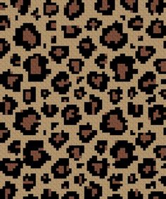 an animal print pattern in brown and black