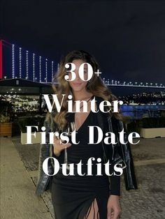 Cool Weather Date Night Outfit, Park Date Outfit Fall, French Date Outfit, First Date Outfit Winter Night Classy, Sweater Date Night Outfit, First Date Outfit Drinks Night, Winter Outfits Dinner Night Out Classy, Simple First Date Outfits Casual, Date Night Outfit Winter Dinner Casual