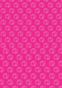 a pink background with swirls on it