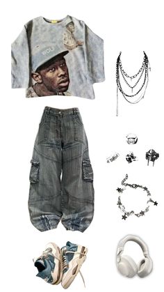 #wishlist #y2k #y2kaesthetic #y2kfashion #fashion #fashioninspo #vintage #aesthetic Baggy Style Aesthetic, Y2k Fashion Street Styles, Y2k Shop, Y2k Outfits Street Styles, Baggy Outfit Ideas, Street Style Outfits Casual, 2000s Streetwear, Early 2000s Fashion, Muslim Outfits Casual