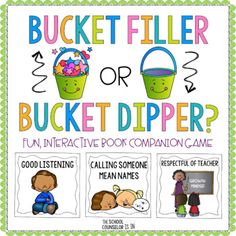 bucket filler or bucket dipper? fun interactive book companion game