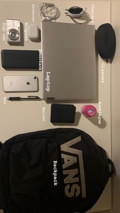 Whats In My Bag Men, Mochila Edc, What's In My Backpack, Vans Backpack, Edc Bag