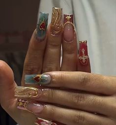 Unghie Nail Art, Her Nails, Unique Acrylic Nails, Bling Acrylic Nails, Pink Acrylic Nails, Square Acrylic Nails, Chic Nails, Nail Arts