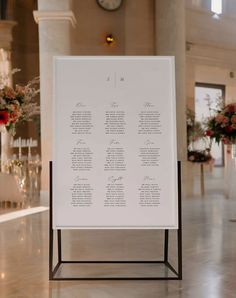 Zara | Minimal Seating Plan - Ivy and Gold Wedding Stationery - Table Plan Ideas, Table Plan Wedding, Wedding Table Plan, Seating Plan Wedding, Minimal Wedding, Seating Plan, Table Plans, Wedding Signage