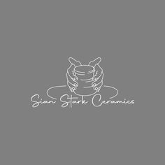 the logo for san stork organics is shown in white on a gray background