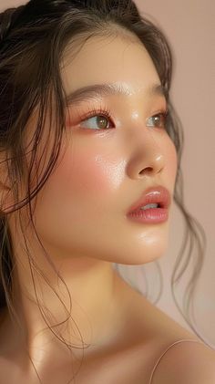 Wedding Makeup Tutorial, Light Makeup Looks, Korean Makeup Tutorials, Bridal Eye Makeup, Soft Makeup, Make Up Inspo, Light Makeup, Asian Makeup, Summer Makeup