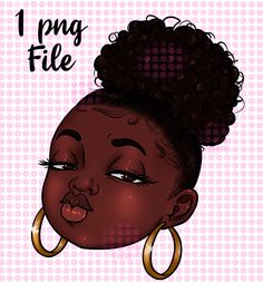 Hair Clipart, Woman Png, Afro Puff, Girl Clipart, Art Png, Black Art, Png Clipart, Art Girl, Natural Hair