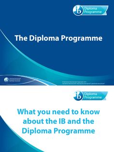 the diploma program cover for what you need to know about the ib and the diploma program