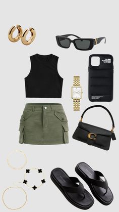 Super Cute Outfits For Summer, European Summer Outfits Women, Summer Outfit Collage, Summer Everyday Outfits, Polyvore Outfits Aesthetic, Summer Fits