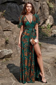 Zapakasa Women Wedding Party Dress A-Line V Neck Dark Green Burnout Velvet Bridesmaid Dress with Short Sleeve Green Wedding Guest Dresses, Velvet Bridesmaid Dress, Dark Green Wedding, Prom Dress Burgundy, Velvet Bridesmaid, Velvet Bridesmaid Dresses, Floor Length Prom Dresses, Burnout Velvet, Sophisticated Dress