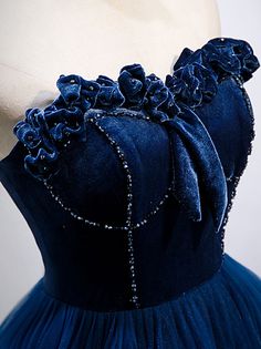 Blue Ruffled Dress For Banquet, Blue Ruffled Dress For Debutante Ball, Royal Blue Sweetheart Neckline Dress For Banquet, Royal Blue Ruffled Dress For Wedding, Royal Blue Sleeveless Tulle Dress, Blue Tulle Dress For Banquet, Blue Ruffled Evening Dress For Banquet, Royal Blue Tulle Dress For Prom, Royal Blue Tulle Dress For Banquet