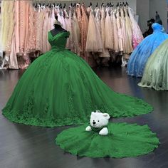 2024 Off Shoulder Pink Sweet 16 Quinceanera Dresses Lace Birthday Paty – MyChicDress Stage Green Quince Dress, Light Green Sweet 16 Dress, Enchanted Forest Theme Centerpieces, Light Green Quinceanera Dresses, Sage Green Quinceanera Dresses, Sage Green Quince, Green Ball Dress, Lavender Prom Dress Long, Green Quince Dress