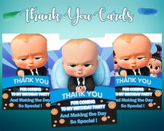 thank you cards for the boss baby