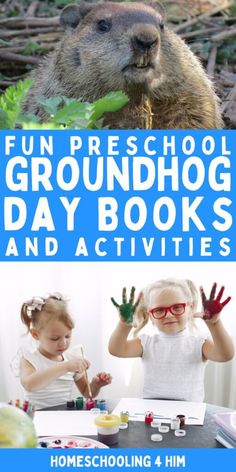 groundhog day books and activities for kids to do with the groundhogs at home