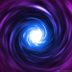 a blue and purple swirl is shown in this image