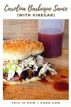 a close up of a sandwich on a wooden table