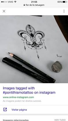 an image is posted on instagram with two pencils next to it and a coin