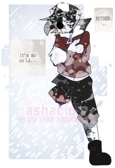 a drawing of a person in the rain with an umbrella over their head and text that reads, it's so cold