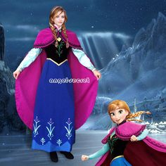 an image of two people dressed as frozen princesses