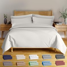 PRICES MAY VARY. ✔ Pure 100% VISCOSE DERIVED FROM BAMBOO: Experience the pure luxury of 100% viscose derived from bamboo california king size sheets set. ✔ COMPLETE 6-PIECE CALIFORNIA KING SHEETS: Experience a touch of luxury every night with our complete 4-piece california king bed sheets. This set includes 1 luxuriously soft flat sheet (106"x102"), 1 california king elasticized fitted sheet (72"x84") for a secure fit on mattresses up to 16 inches deep, and 4 envelope-style colling pillow cases Best Cooling Sheets, Hotel Bed Sheets, Full Bed Sheets, Queen Size Bed Sets, Best Bed Sheets, Cooling Sheets, King Size Bed Sheets, Linen Bed Sheets, Queen Bed Sheets