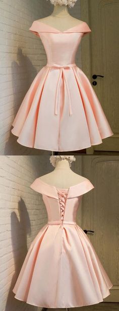 Uhc0023, 2017 lace up homecoming dresses,blush homecoming dresses,elegant homecoming dresses,Satin homecoming dresses,cheap pink homecoming dresses Blush Homecoming Dress, Elegant Homecoming Dresses, Gaun Koktail, Dresses Satin, Satin Homecoming Dress, Prom Dresses 2018, Pink Homecoming Dress, Stil Boho, Skirt Maxi